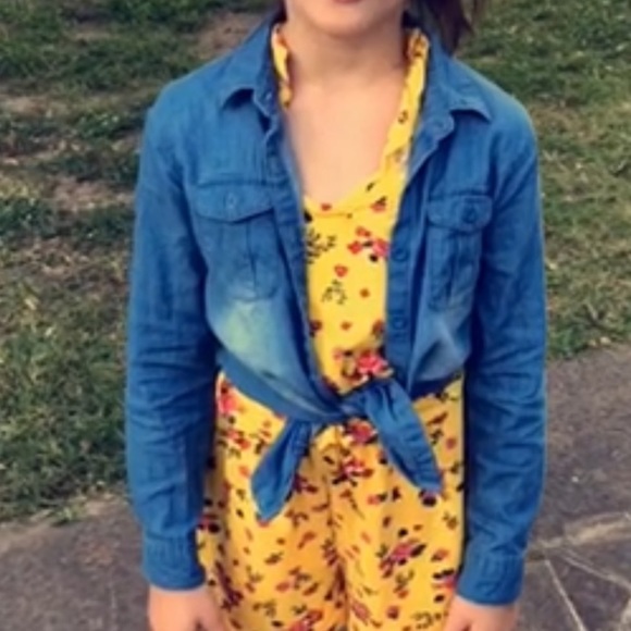 Copper Key Denim button down longsleeve kids shirt​ - Picture 2 of 6